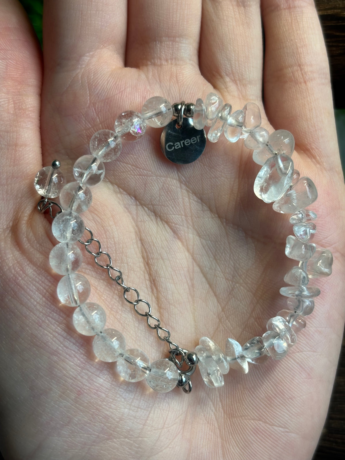 Bergkristall Aufstiegschance Armband