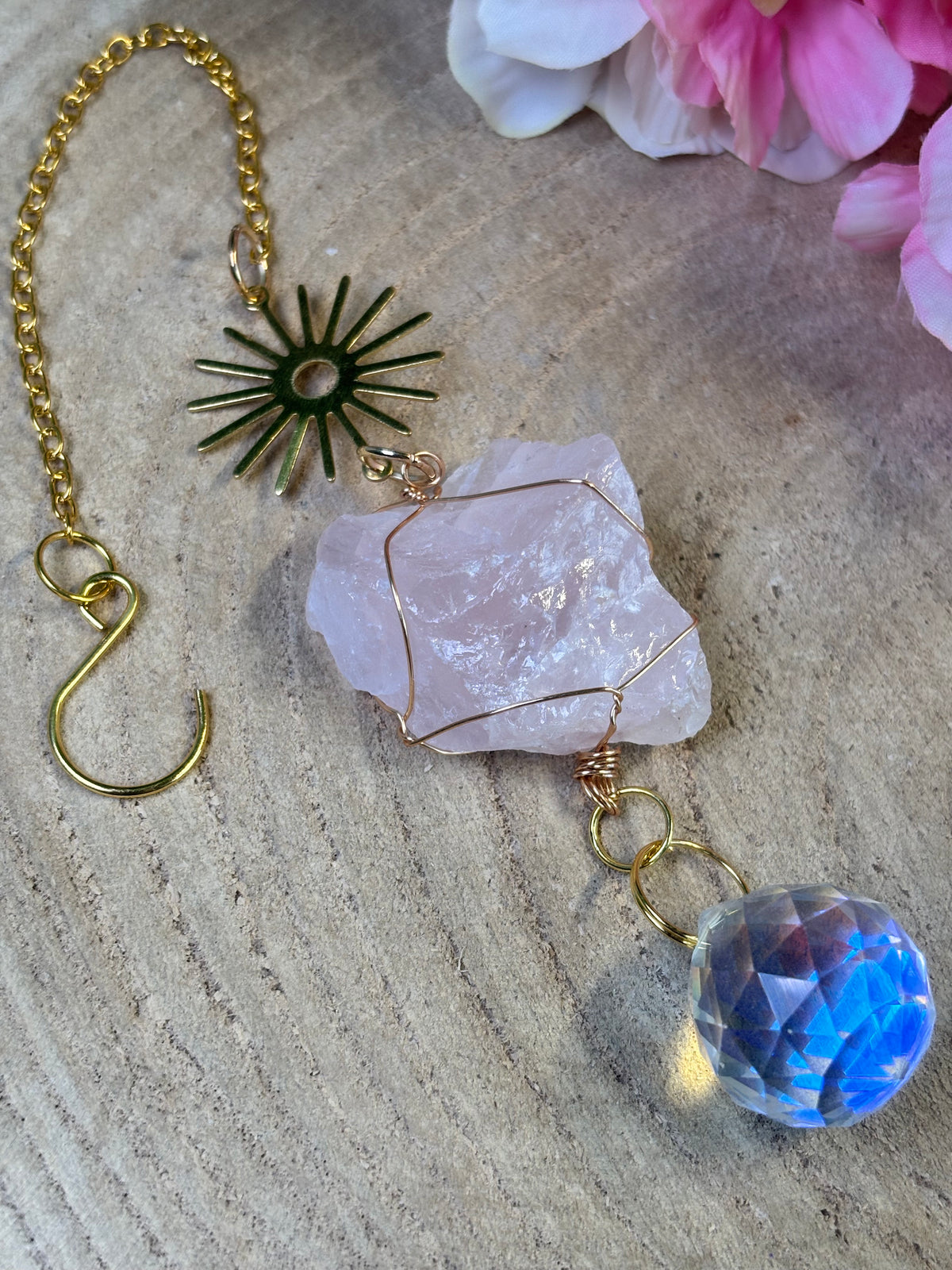 Rosenquarz Suncatcher