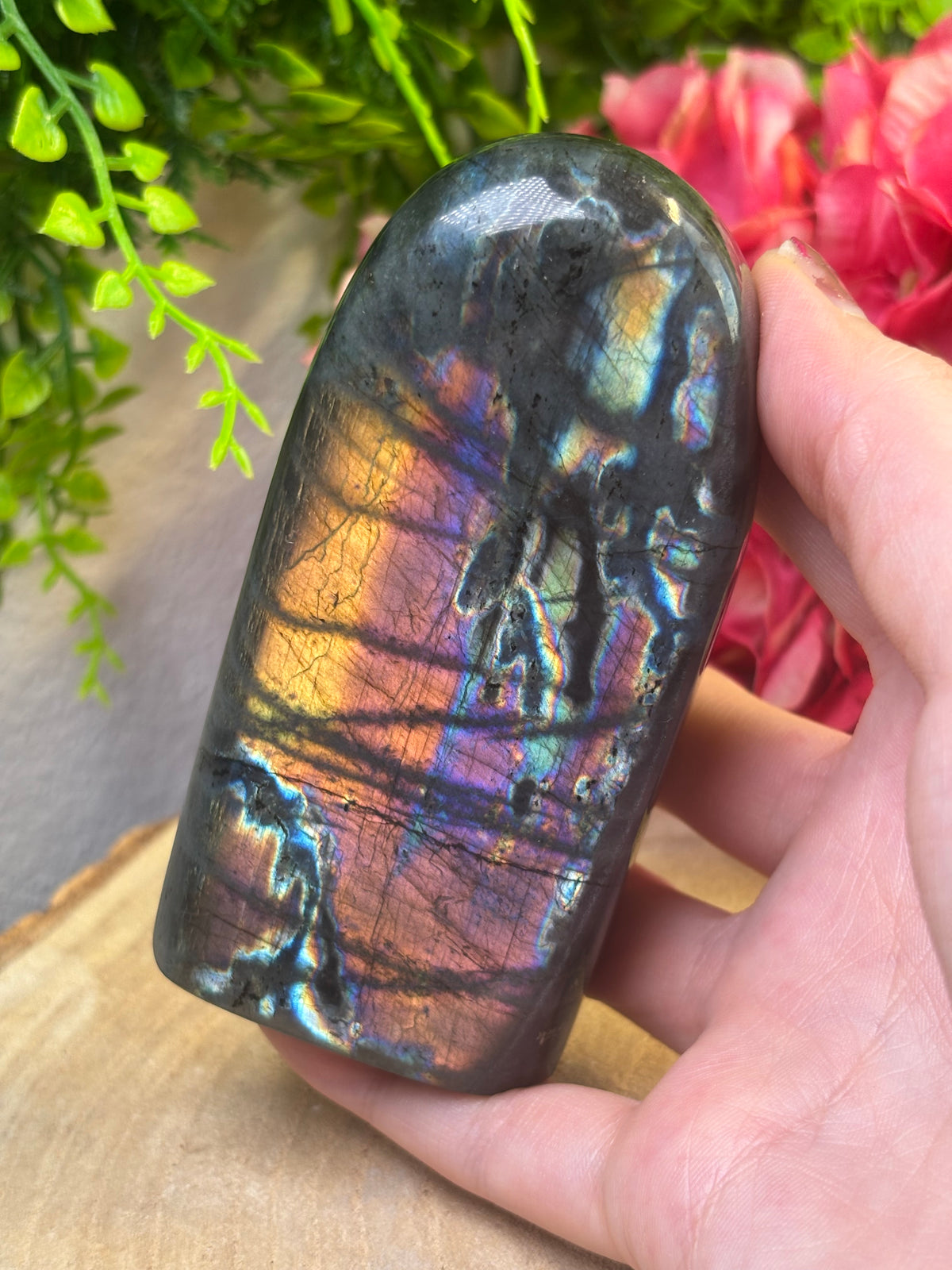 Regenbogen Labradorit U39