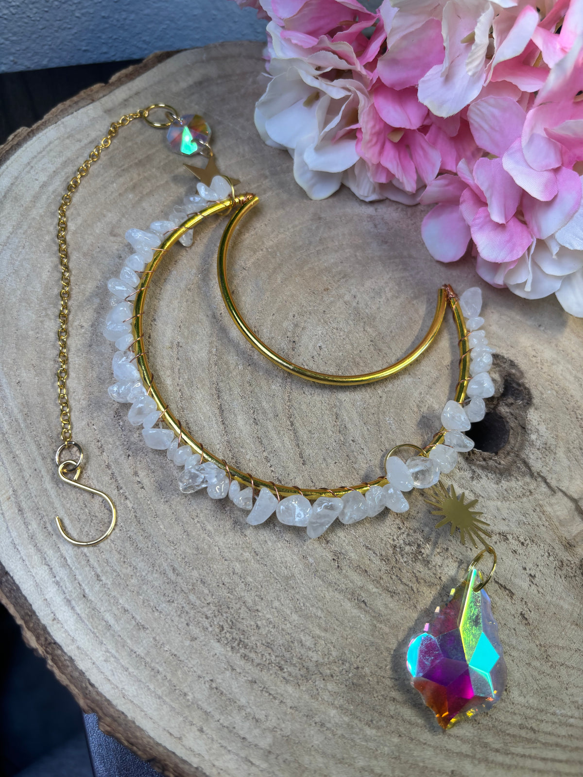 Quarz Mond Suncatcher