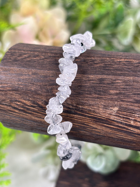 Turmalin Quarz Splitter Armband