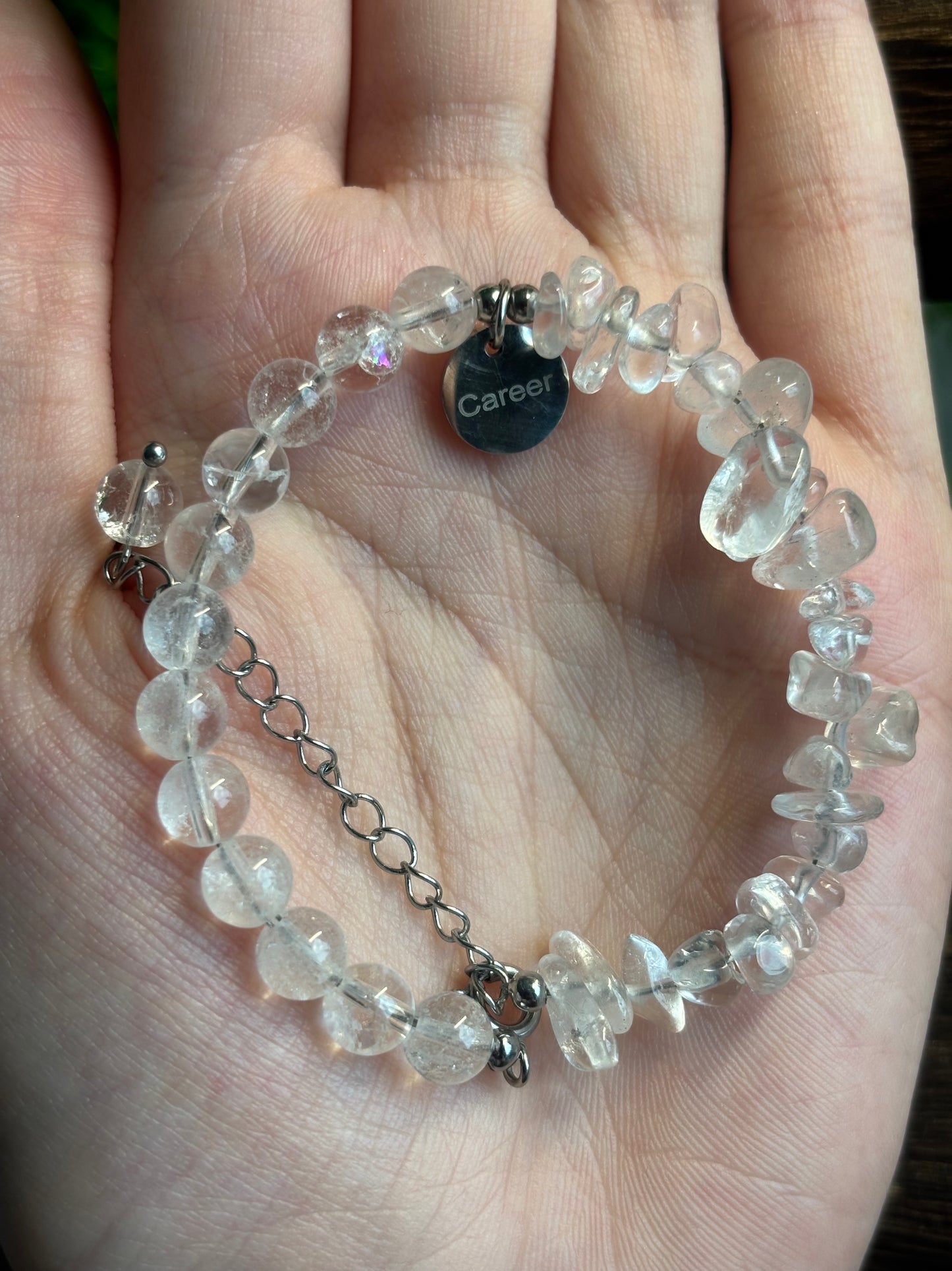 Bergkristall Aufstiegschance Armband