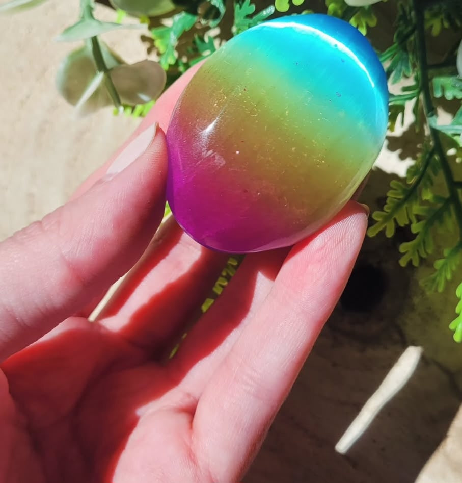 Regenbogen Selenit