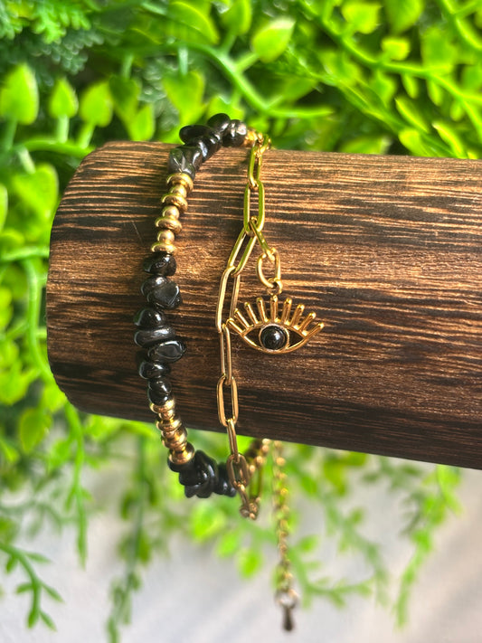 Spiritual Obsidian Armband
