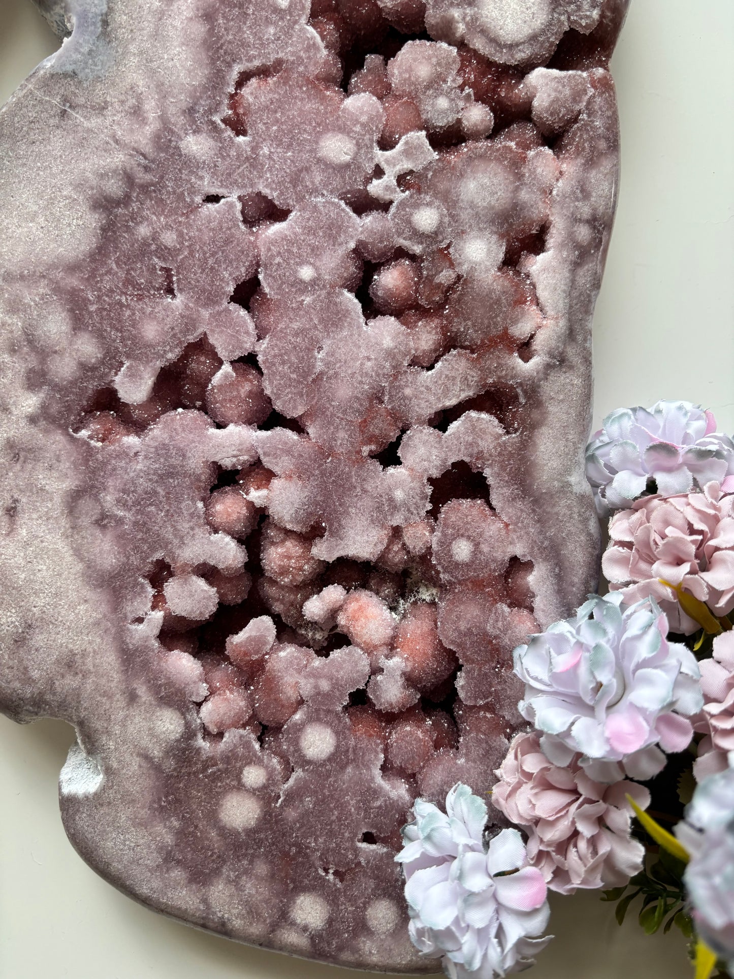 Lavender Bubble Amethyst freiform