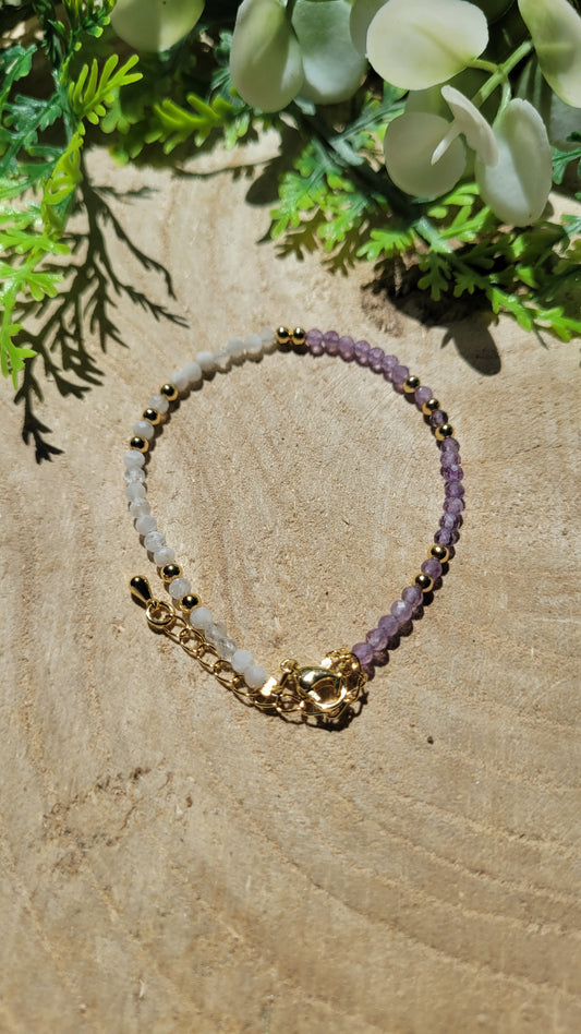 Amethyst & Mondstein Armkette