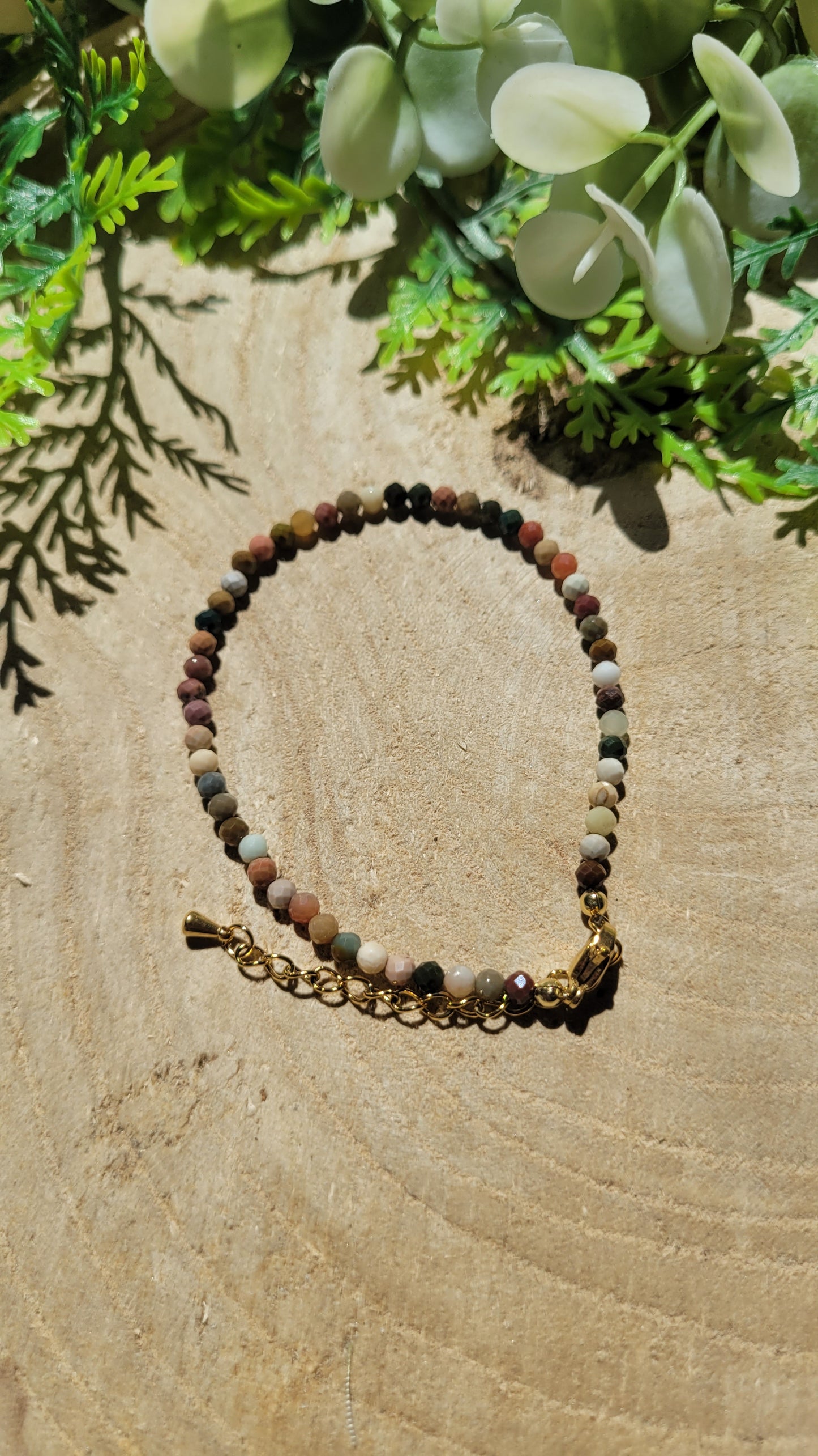 Bunte Achat Armkette