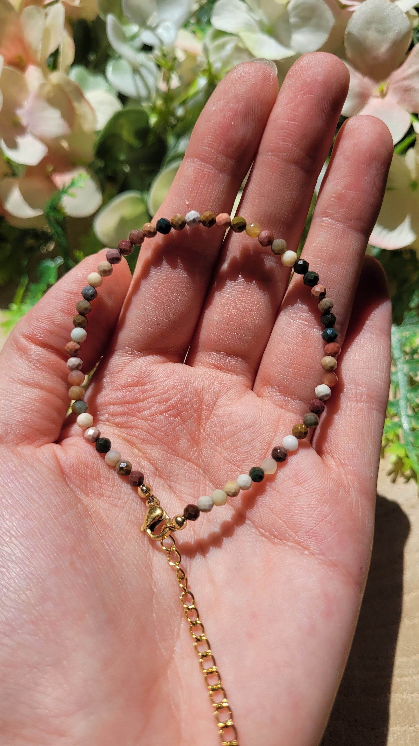 Bunte Achat Armkette