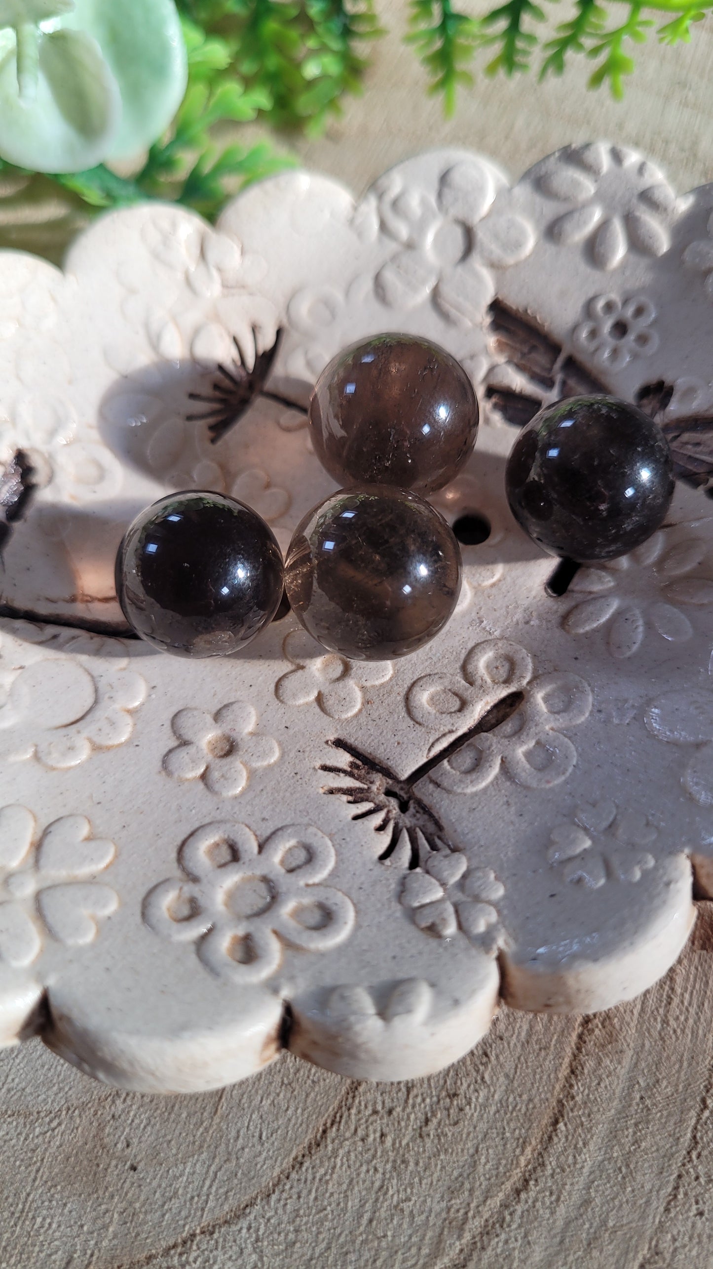 Dunkle Rauchquarz Kugel