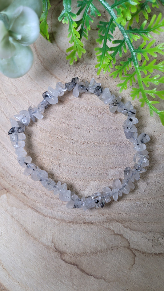 Turmalin Quarz Splitterarmband