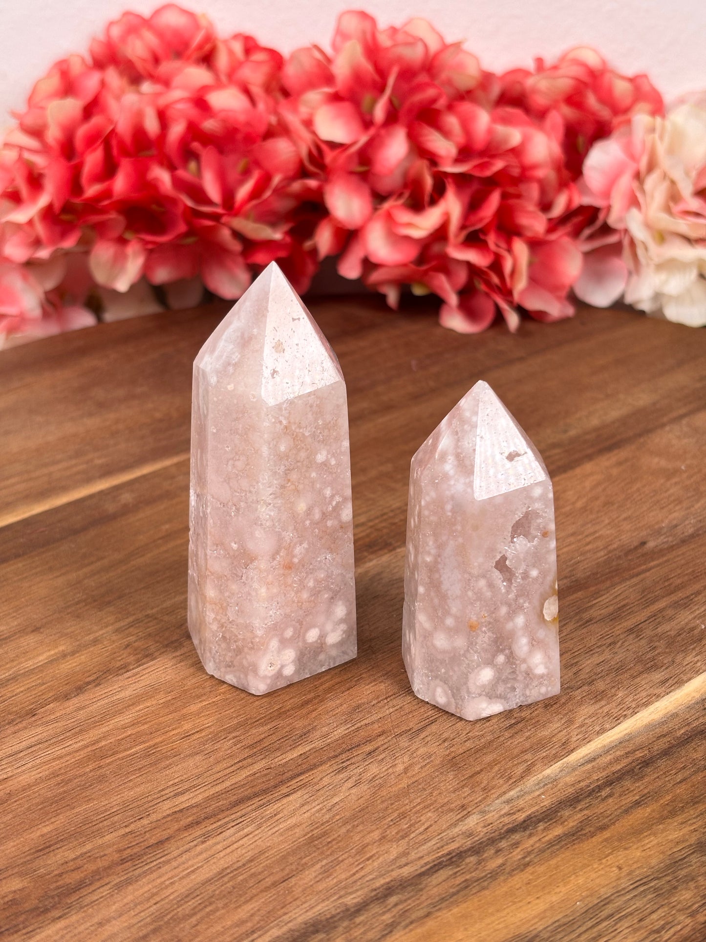 Rosa Blumen Amethyst Set