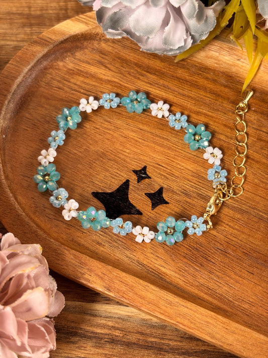 Blumen Armkette / Ocean