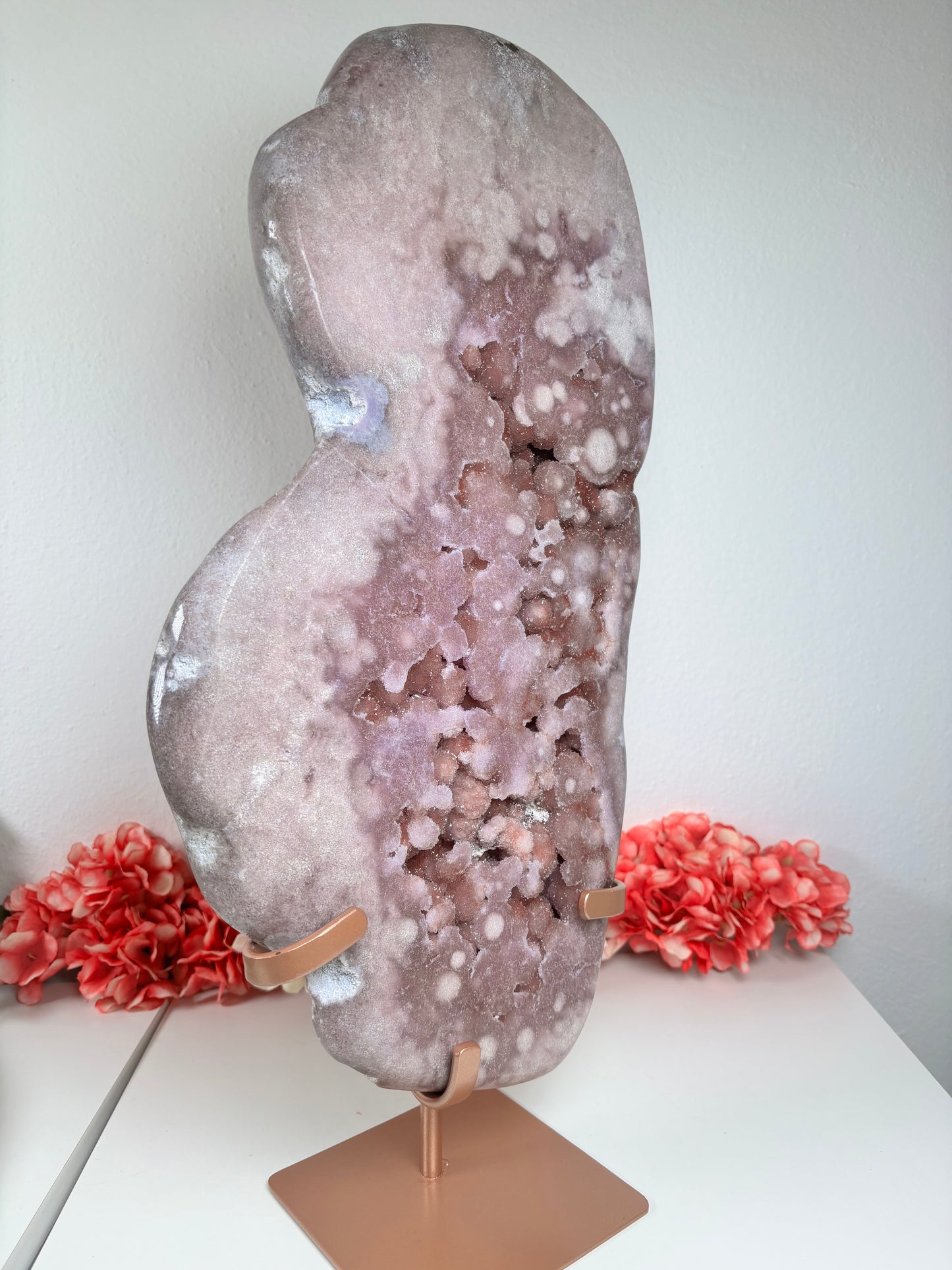 Lavender Bubble Amethyst freiform