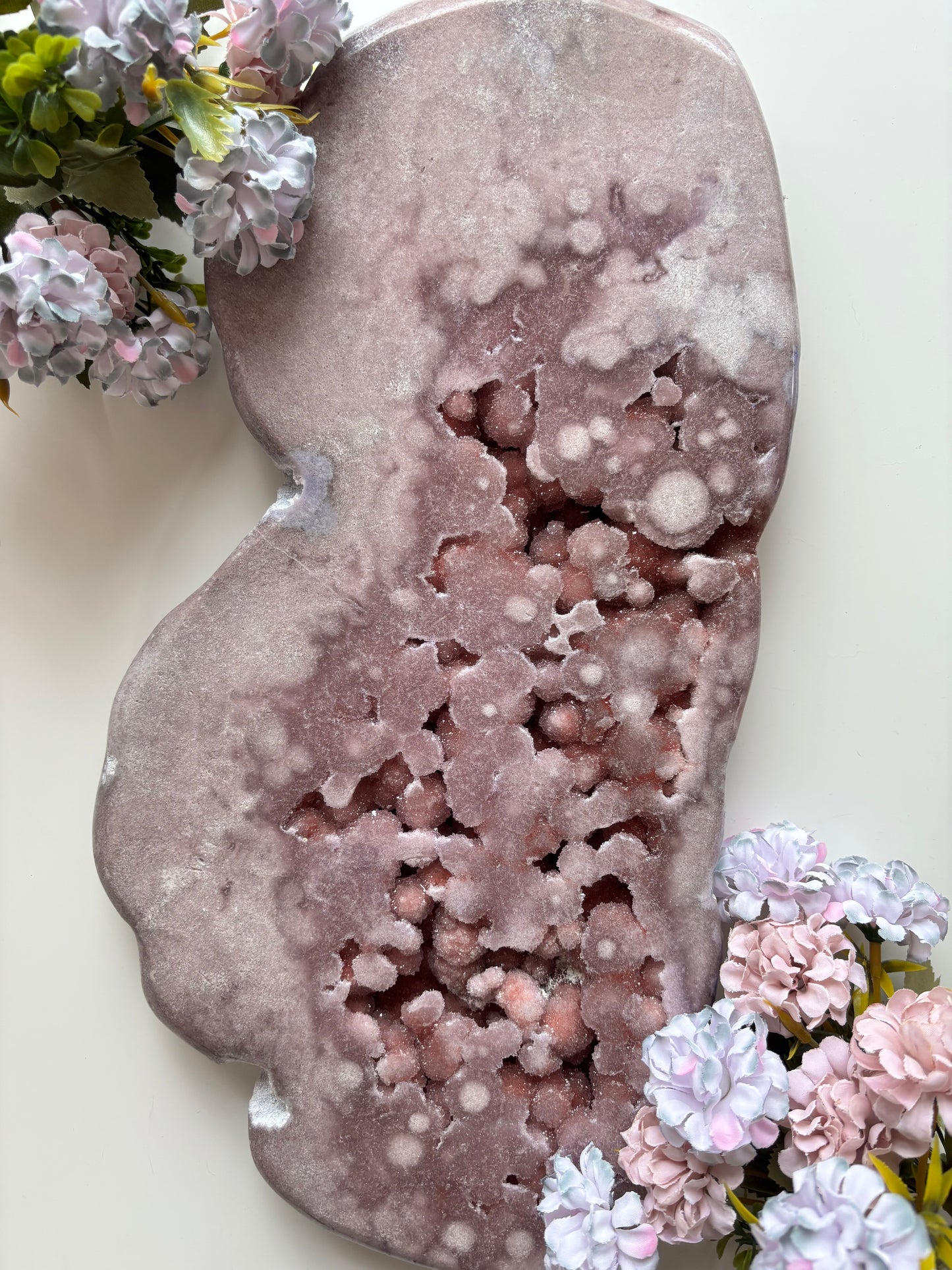 Lavender Bubble Amethyst freiform