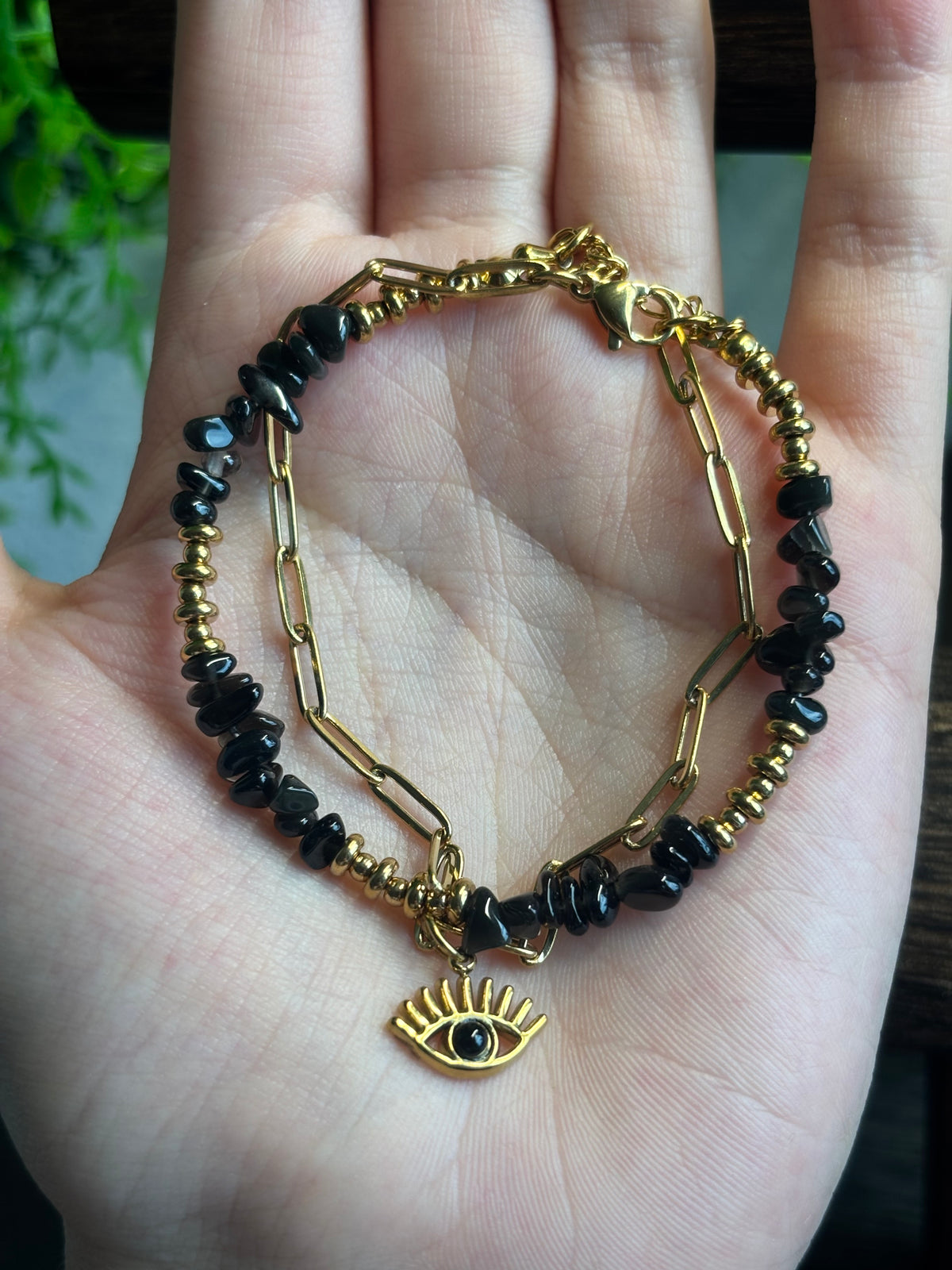 Spiritual Obsidian Armband
