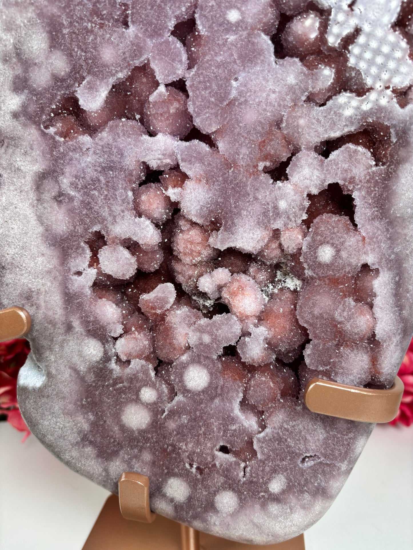 Lavender Bubble Amethyst freiform