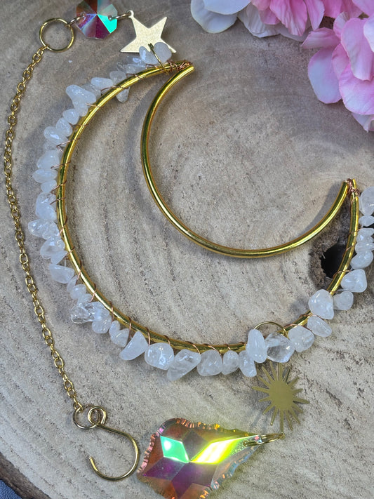 Quarz Mond Suncatcher