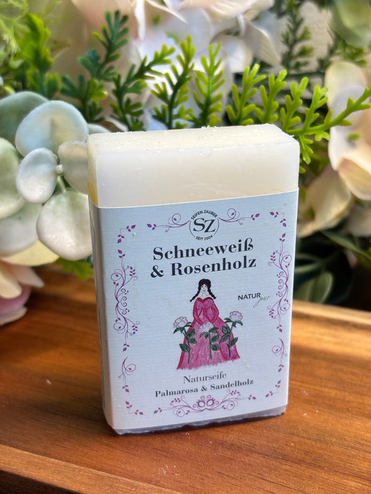 Schneeweiß & Rosenholz Seife
