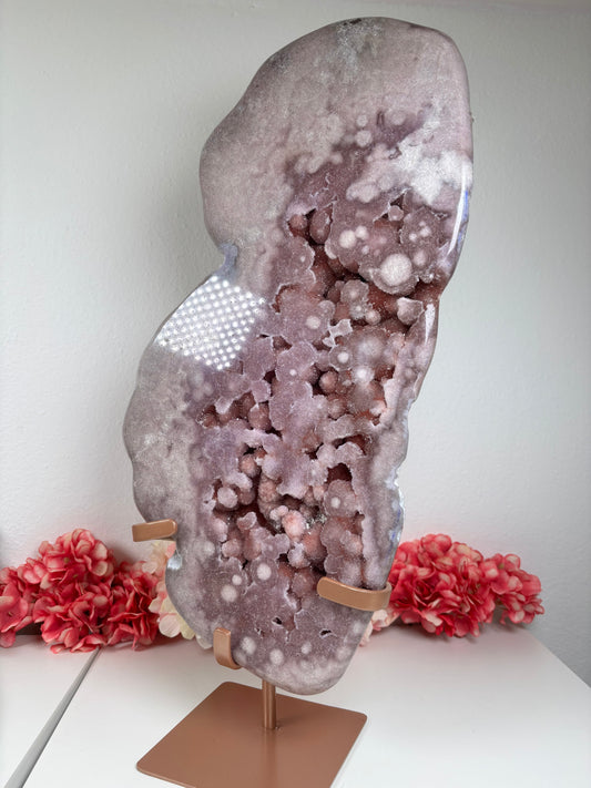 Lavender Bubble Amethyst freiform