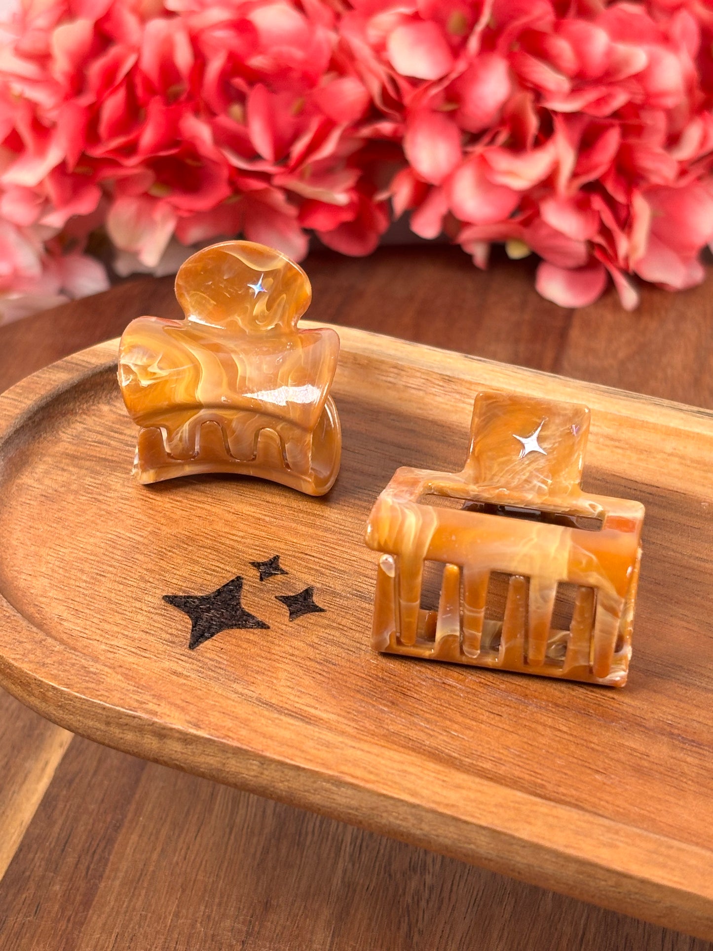 Hair Clips / Karamell