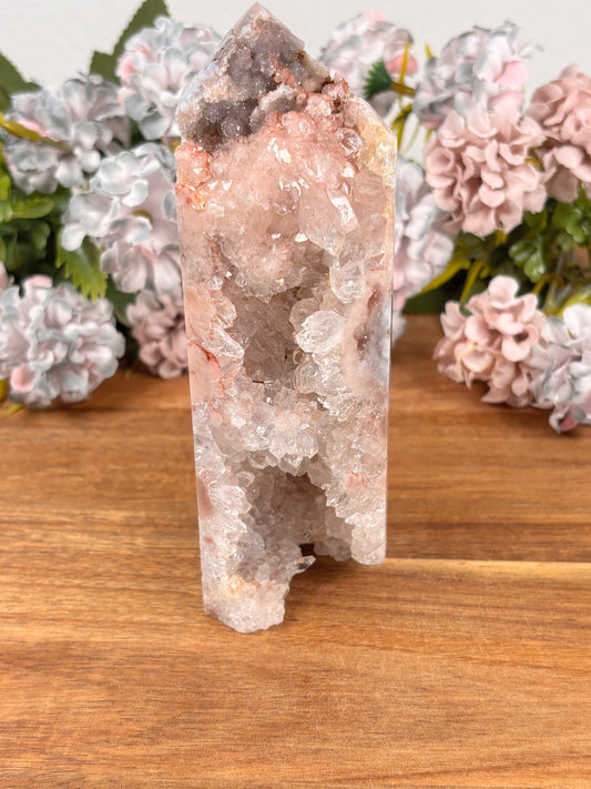 Druzy rosa Amethyst Obelisk