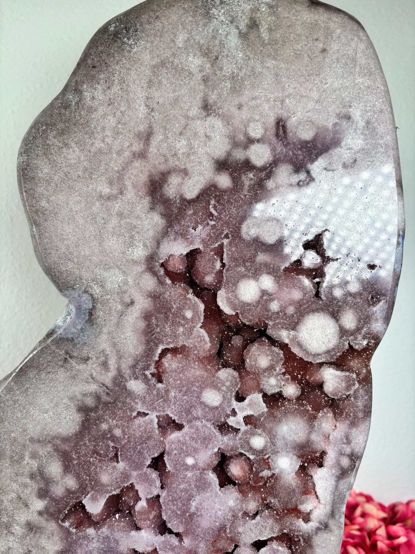 Lavender Bubble Amethyst freiform