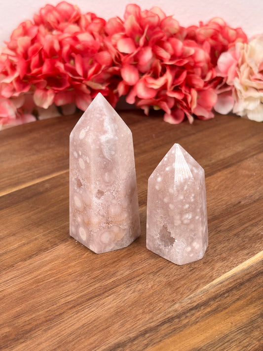 Rosa Blumen Amethyst Set