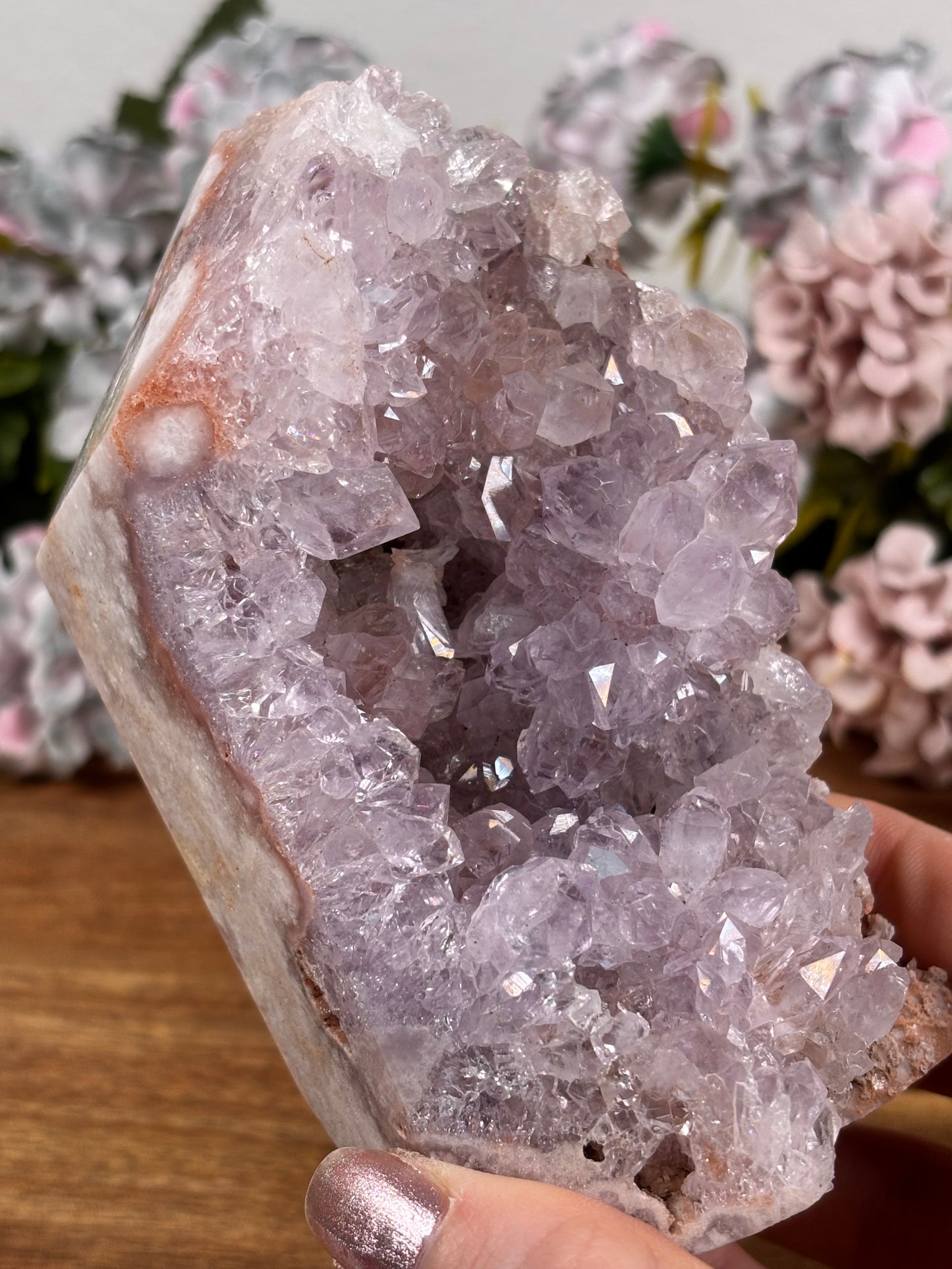 Heller Rosa Amethyst Turm