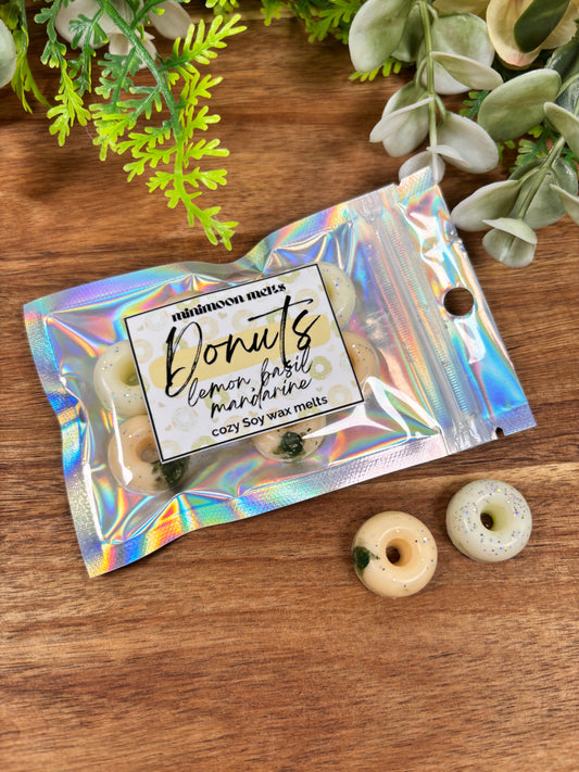 Lemon, Basil & Mandarine Donut Melts